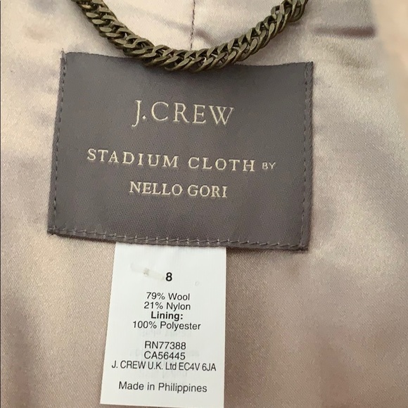 J. Crew Tan Women's Coat - Picture 5 of 8